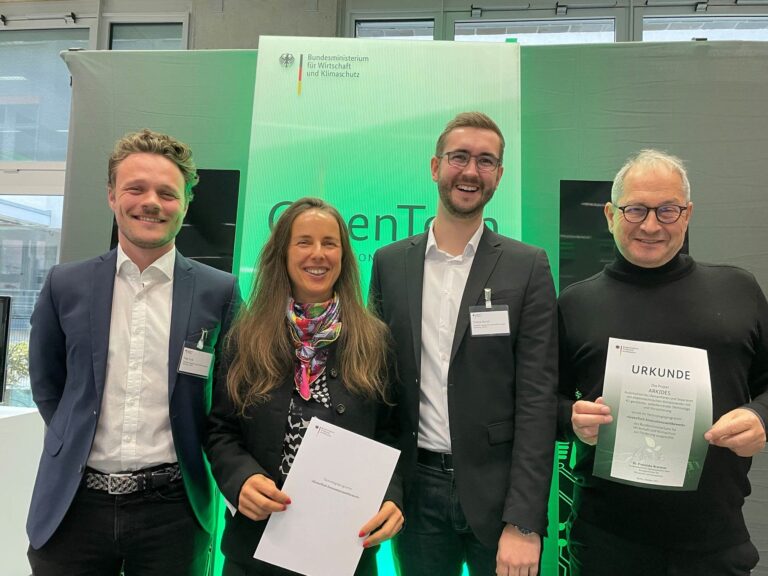 26.10.2023: Forschungsprojekt “ARKIDES” gewinnt Förderung beim GreenTech Innovationswettbewerb