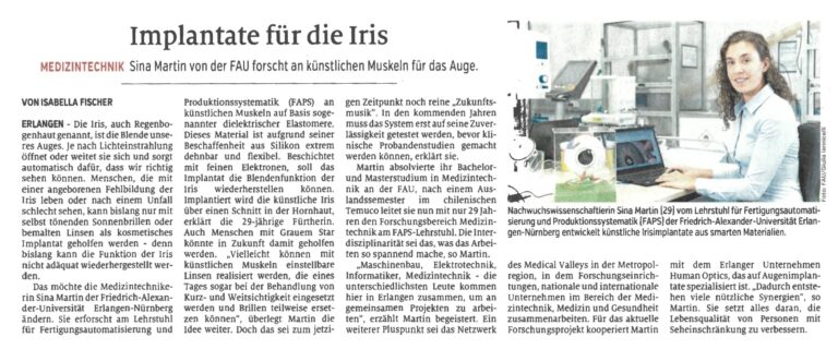 08.03.2022: Implantate für die Iris