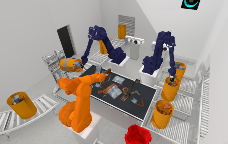 VIRERO – VIrtual REmote RObotics for Radiometric Sorting