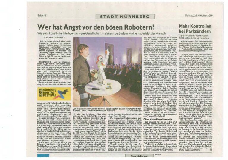 22.10.2018: Wer hat Angst vor den bösen Robotern?