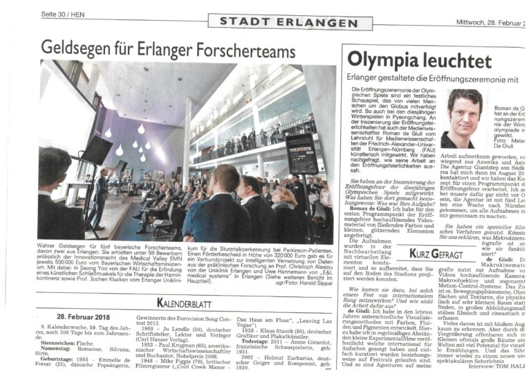 28.02.2018: “Geldsegen für Erlanger Forscherteams”